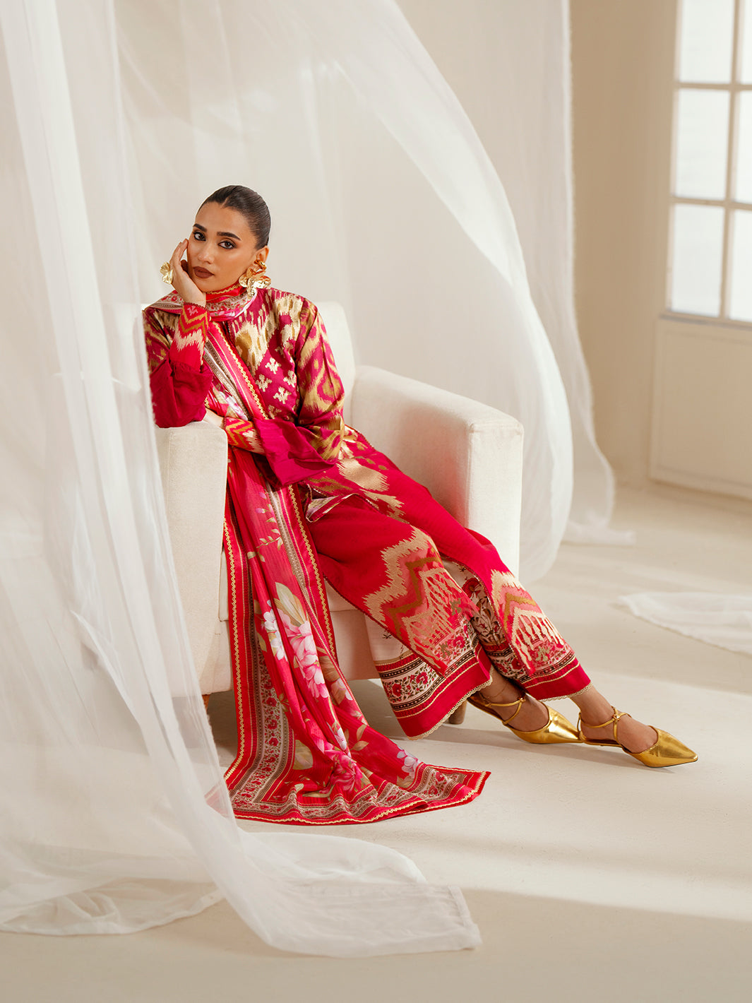 Bin Ilyas | Eres Bonita Viscose 25 | 1102-A - Official Bin Ilyas stockist in UK - Sakeena London