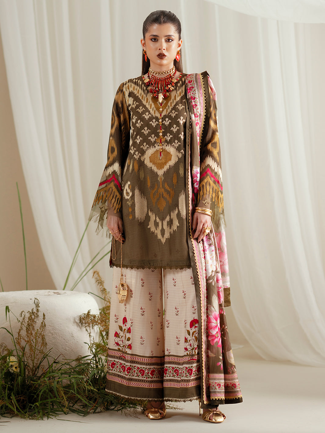 Bin Ilyas | Eres Bonita Viscose 25 | 1102-B - Official Bin Ilyas stockist in UK - Sakeena London