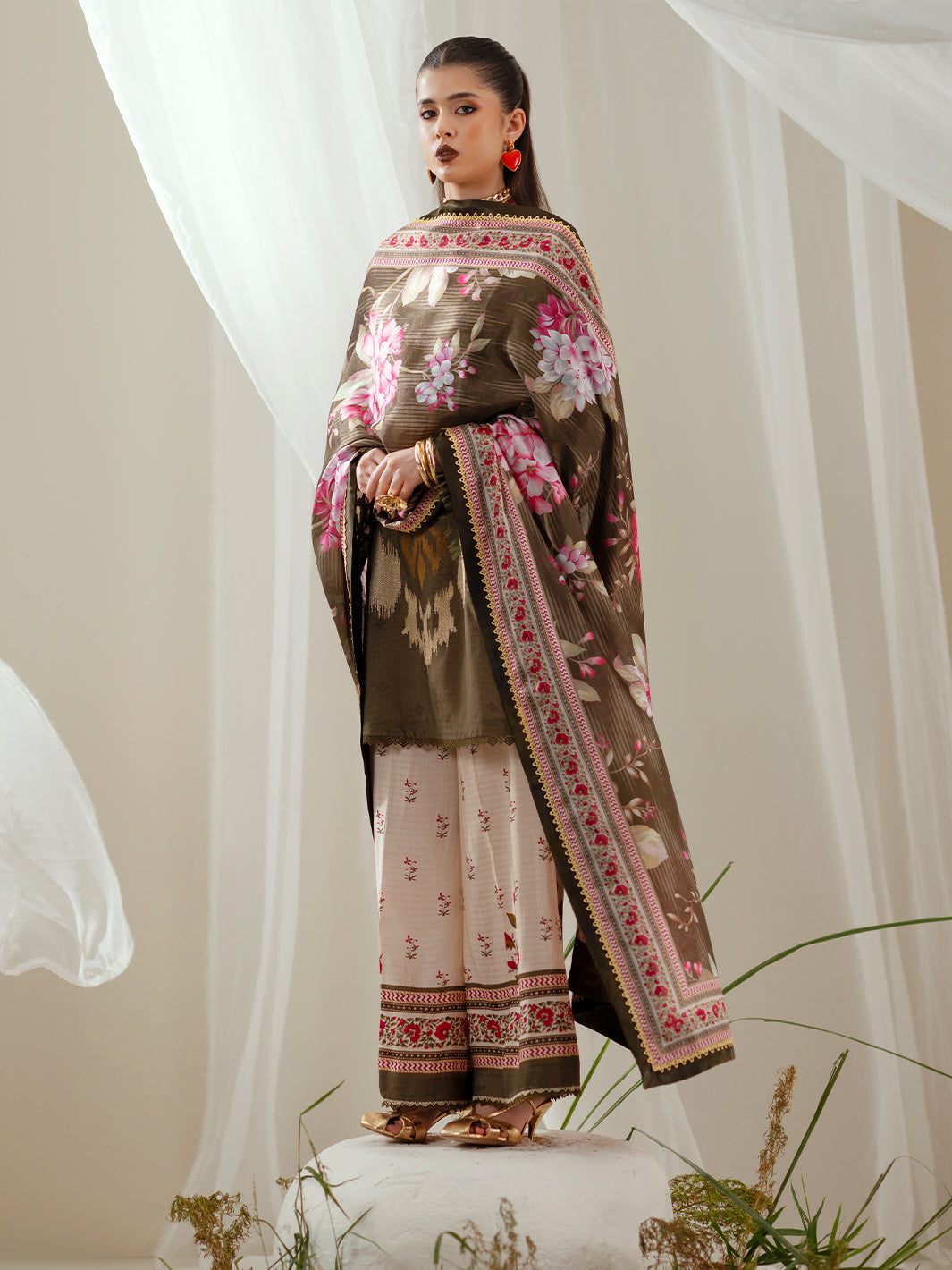 Bin Ilyas | Eres Bonita Viscose 25 | 1102-B - Official Bin Ilyas stockist in UK - Sakeena London