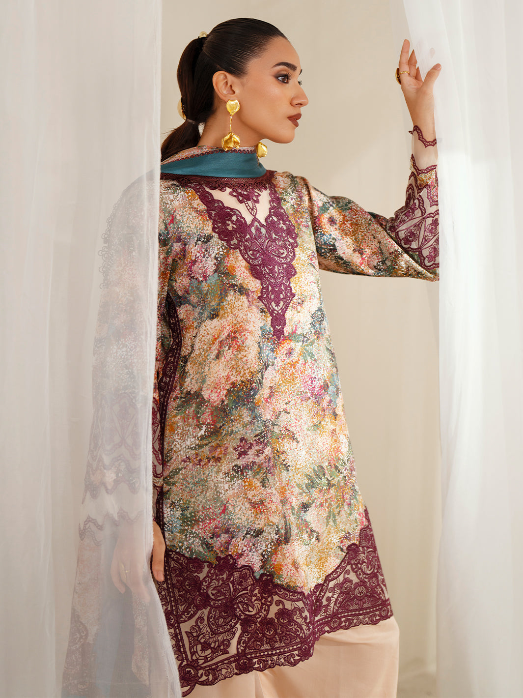 Bin Ilyas | Eres Bonita Viscose 25 | 1104-B - Official Bin Ilyas stockist in UK - Sakeena London