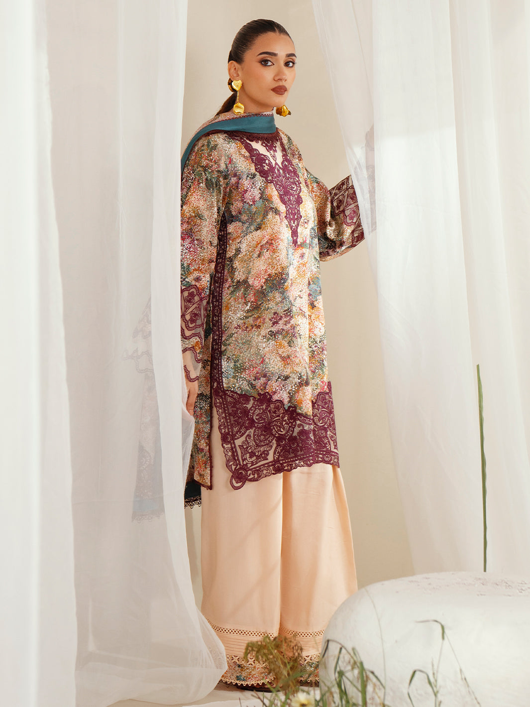 Bin Ilyas | Eres Bonita Viscose 25 | 1104-B - Official Bin Ilyas stockist in UK - Sakeena London