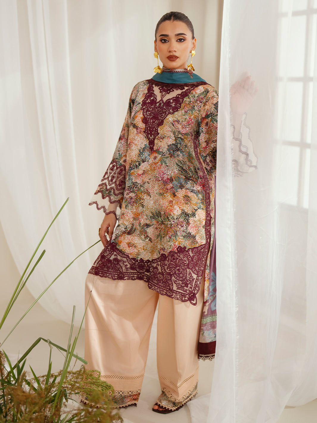 Bin Ilyas | Eres Bonita Viscose 25 | 1104-B - Official Bin Ilyas stockist in UK - Sakeena London