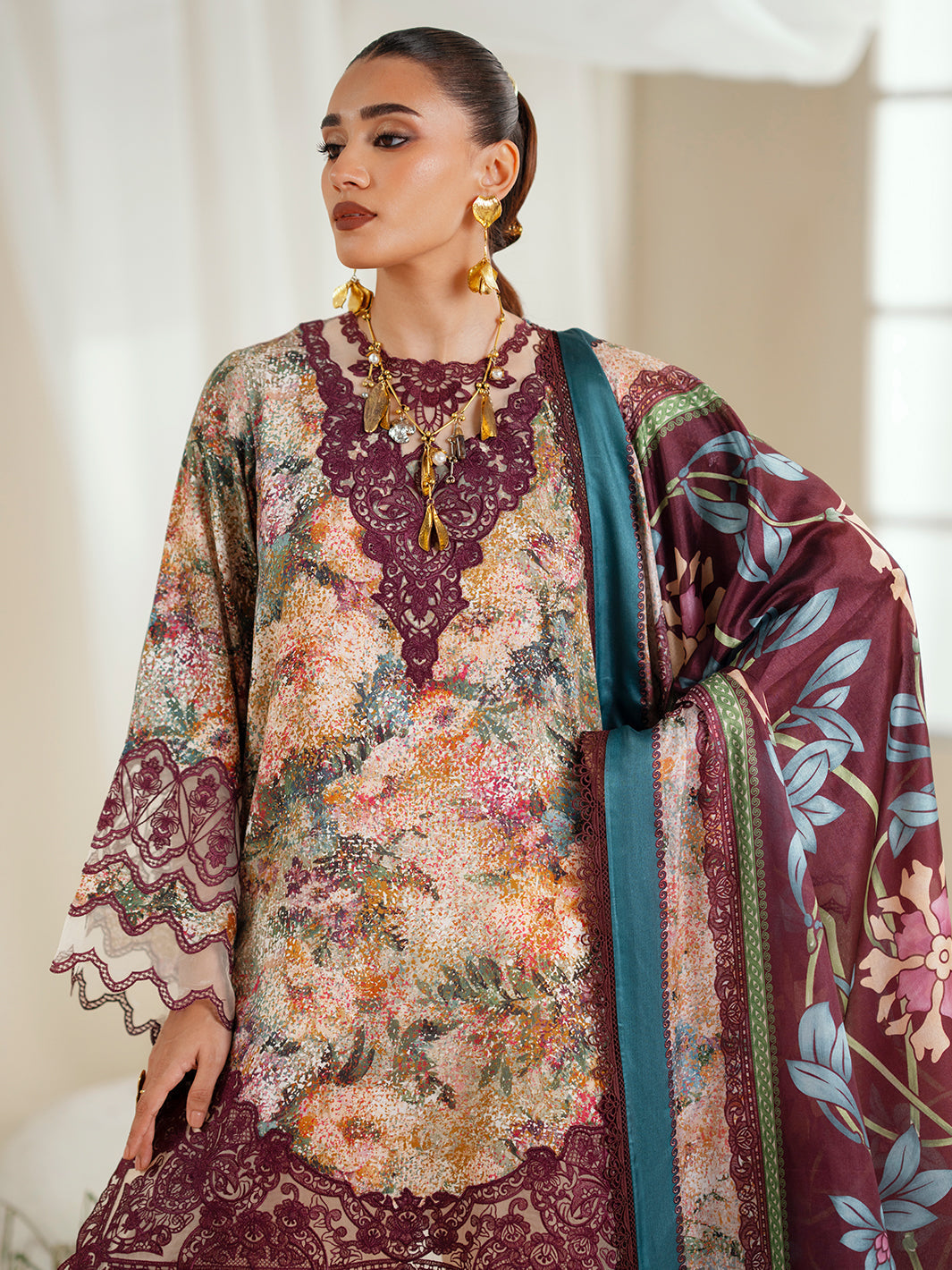 Bin Ilyas | Eres Bonita Viscose 25 | 1104-B - Official Bin Ilyas stockist in UK - Sakeena London