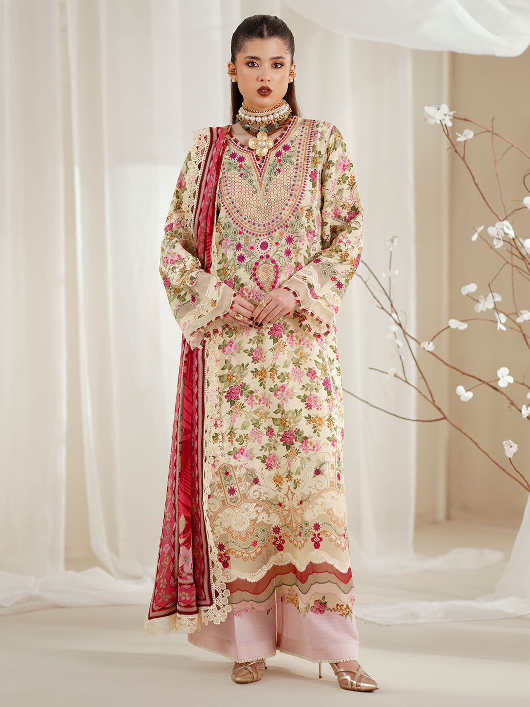 Bin Ilyas | Eres Bonita Viscose 25 | 1107-A - Official Bin Ilyas stockist in UK - Sakeena London