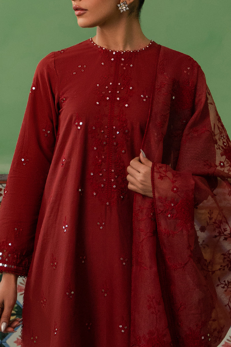 Cross Stitch | Mahiri Embroidered Lawn 24 | ROSE FLORINE - Official Cross Stitch stockist in UK - Sakeena London