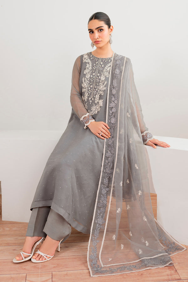 Baroque | Luxury Pret 25 | EMBROIDERED CHIFFON PR-991 - Official Baroque stockist in UK - Sakeena London