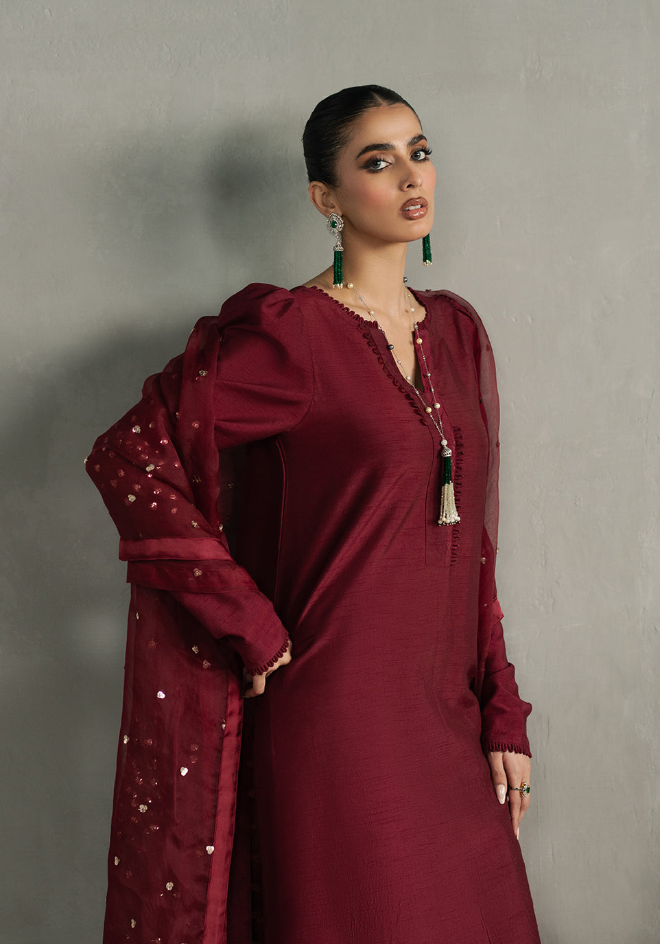 Zarqash | Silk Edit | ZQS 018 ROSE ROUGE - Official Zarqash stockist in UK - Sakeena London