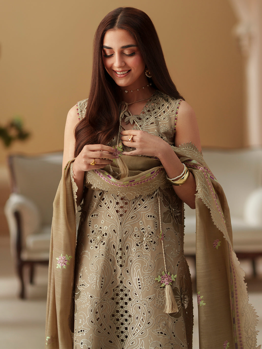 Bin Ilyas | Mashriq Luxury Lawn 26 | D-113-A