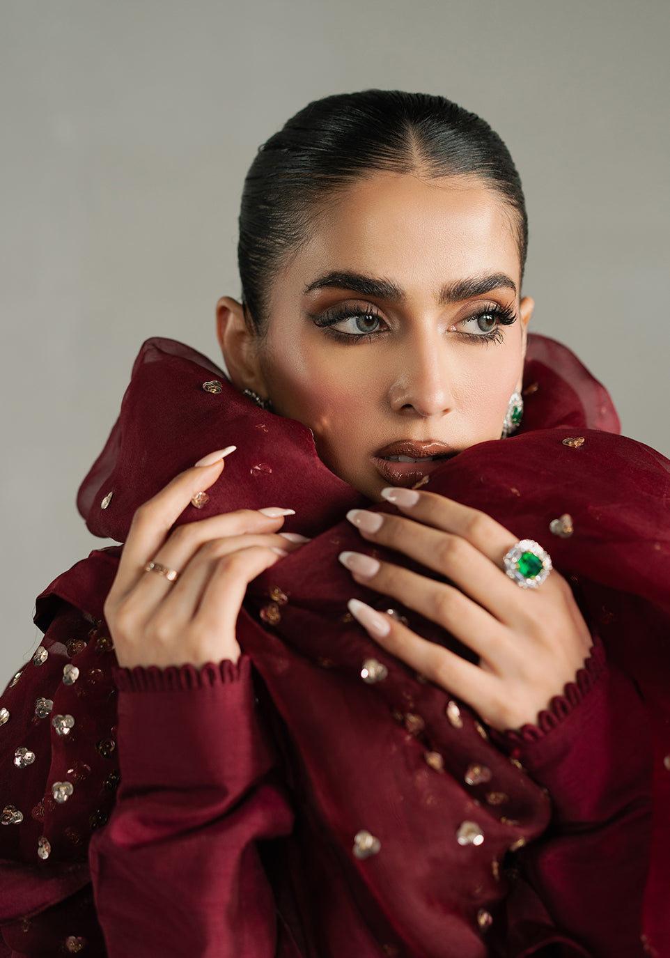 Zarqash | Silk Edit | ZQS 018 ROSE ROUGE - Official Zarqash stockist in UK - Sakeena London