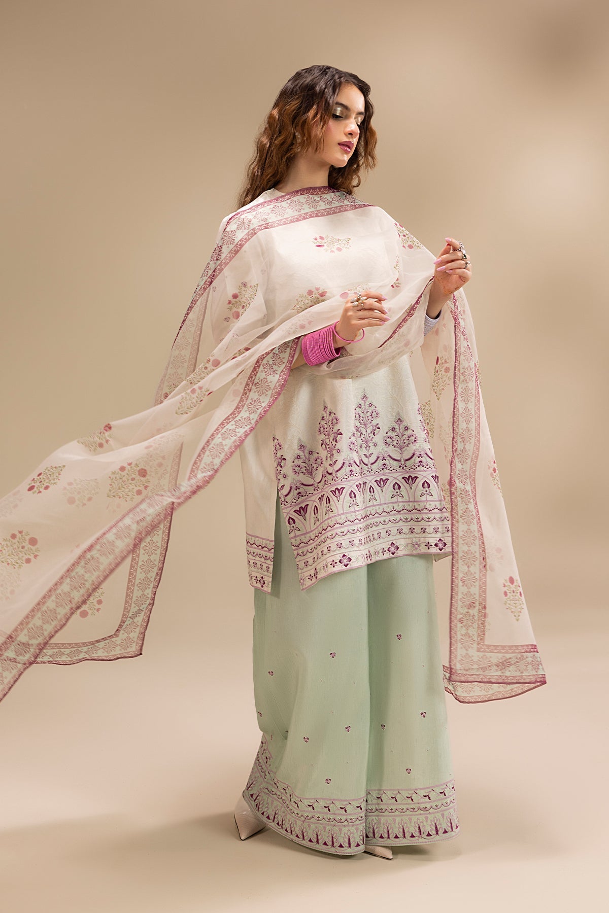 Erum Khan | Lillia Summer Edit | Pearl Blush - Official Erum Khan stockist in UK - Sakeena London