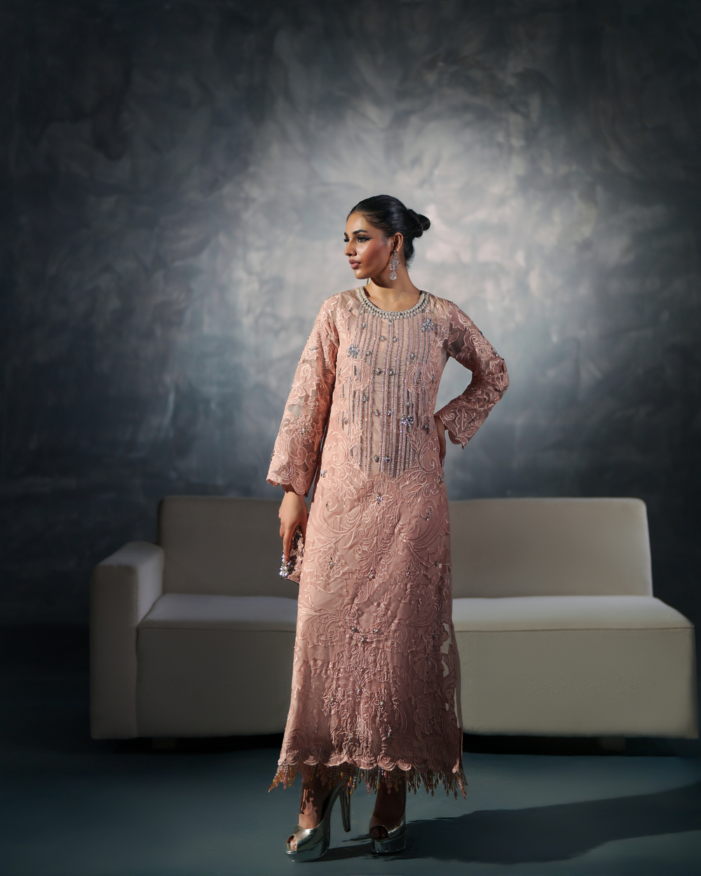 Vasal | Zyra Luxe Pret 26 | Peach Charm - Official Vasal stockist in UK - Sakeena London