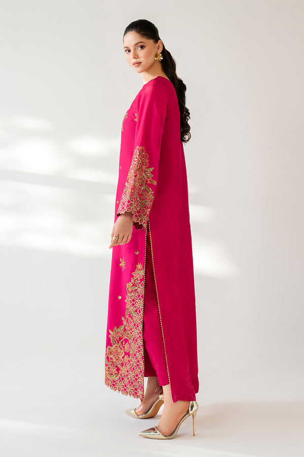 Baroque | Luxury Pret 25 | EMBROIDERED RAW SILK PR-1165 - Official Baroque stockist in UK - Sakeena London