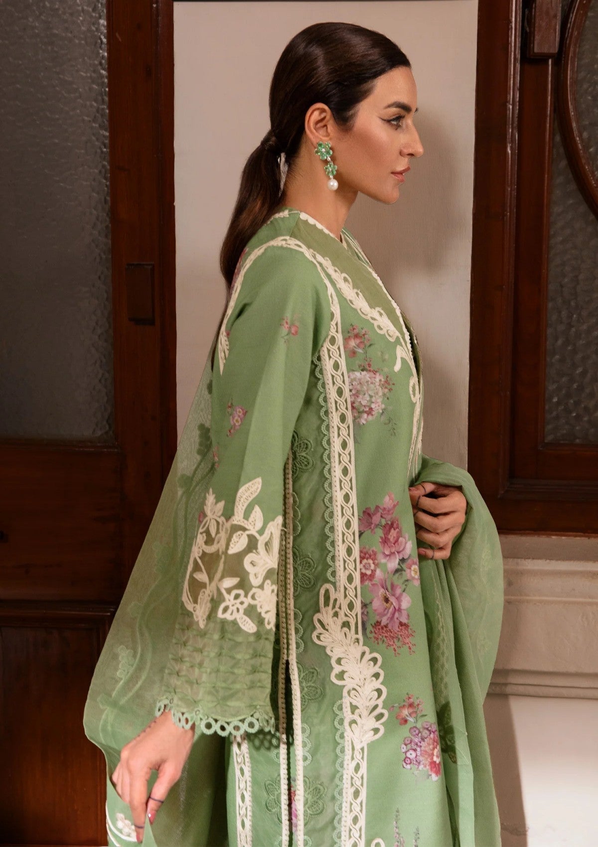 Winter Collection - Crimson - Aaleen - Winter Unstitched 24 - Gulbaan