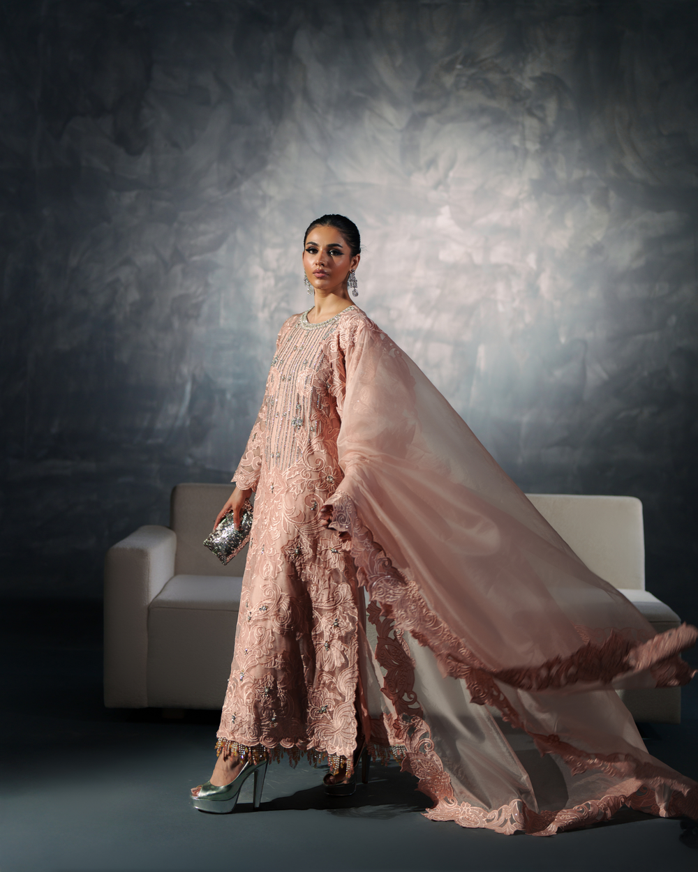 Vasal | Zyra Luxe Pret 26 | Peach Charm - Official Vasal stockist in UK - Sakeena London