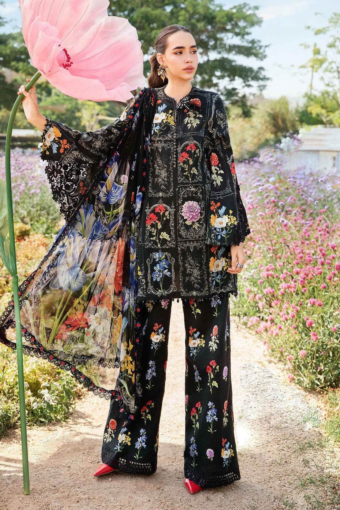 Maria B | M Prints 25 | MPT-2511-B - Official Maria B stockist in UK - Sakeena London