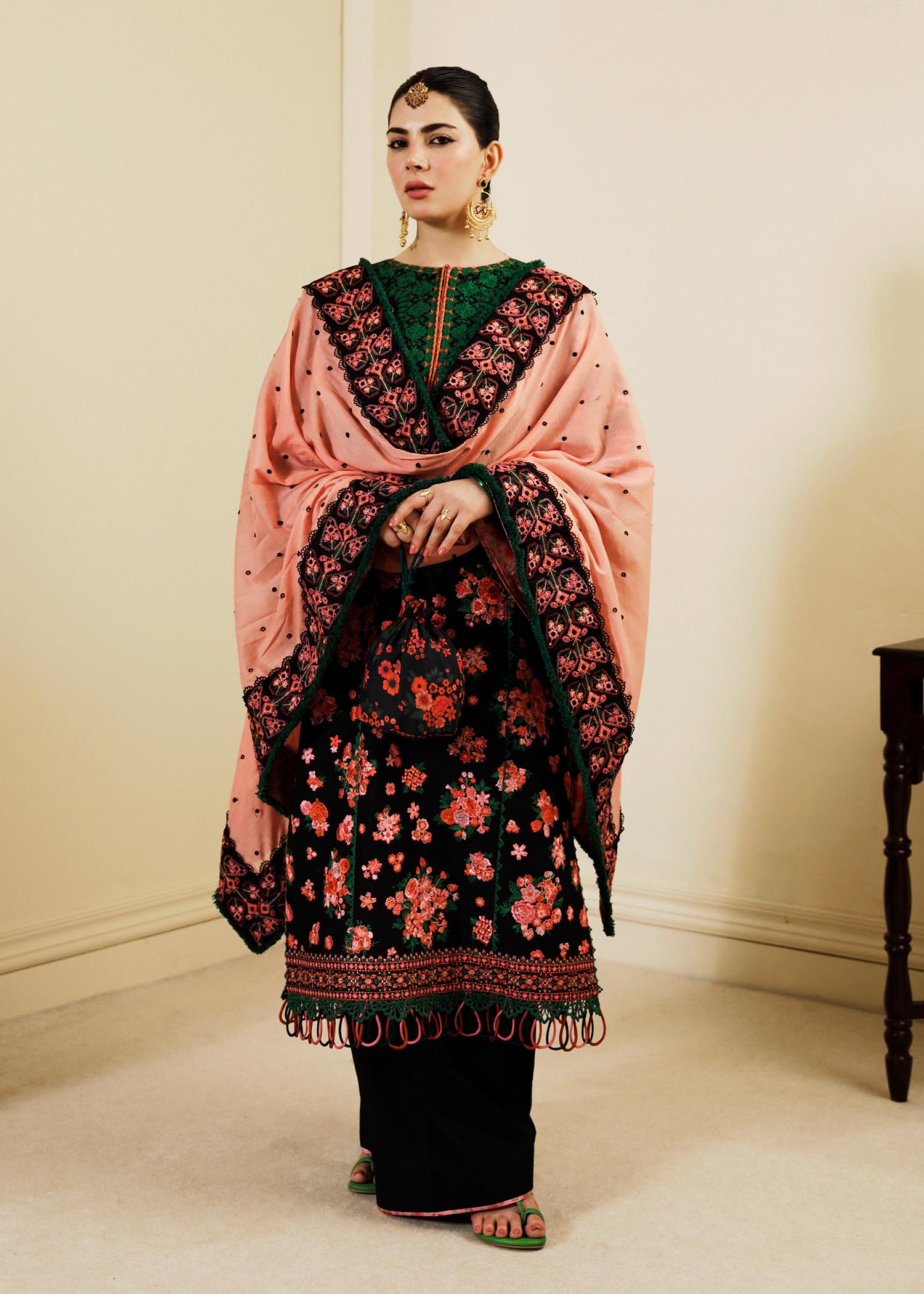 Hussain Rehar | Lawn SS 2023 | Noir - Official Hussain Rehar stockist in UK - Sakeena London