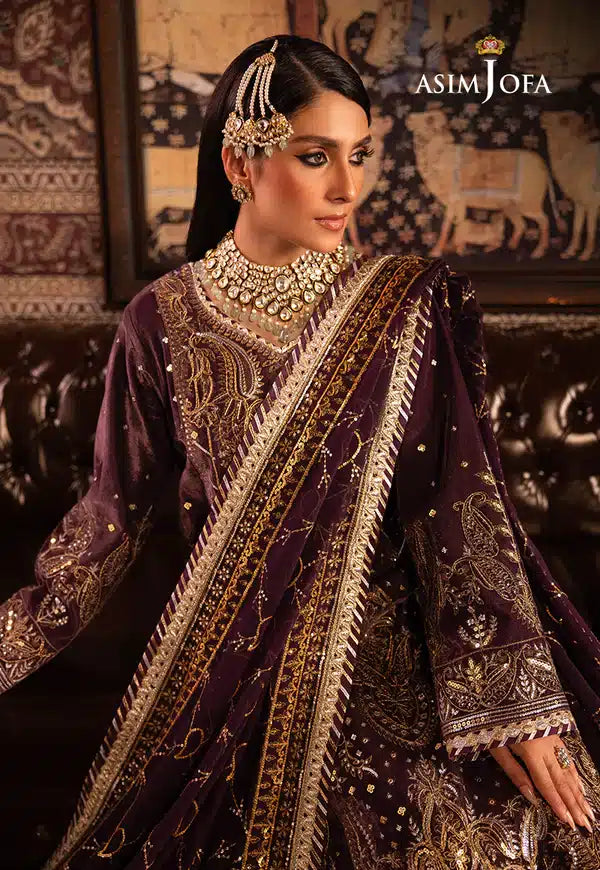 Asim Jofa | Makhmal Wedding Velvet 23 | AJMM-06 - Official Asim Jofa stockist in UK - Sakeena London