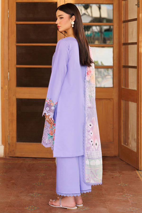 Farasha | Summer Weaves Embroidered Lawn | Lavender Dew - Official Farasha stockist in UK - Sakeena London