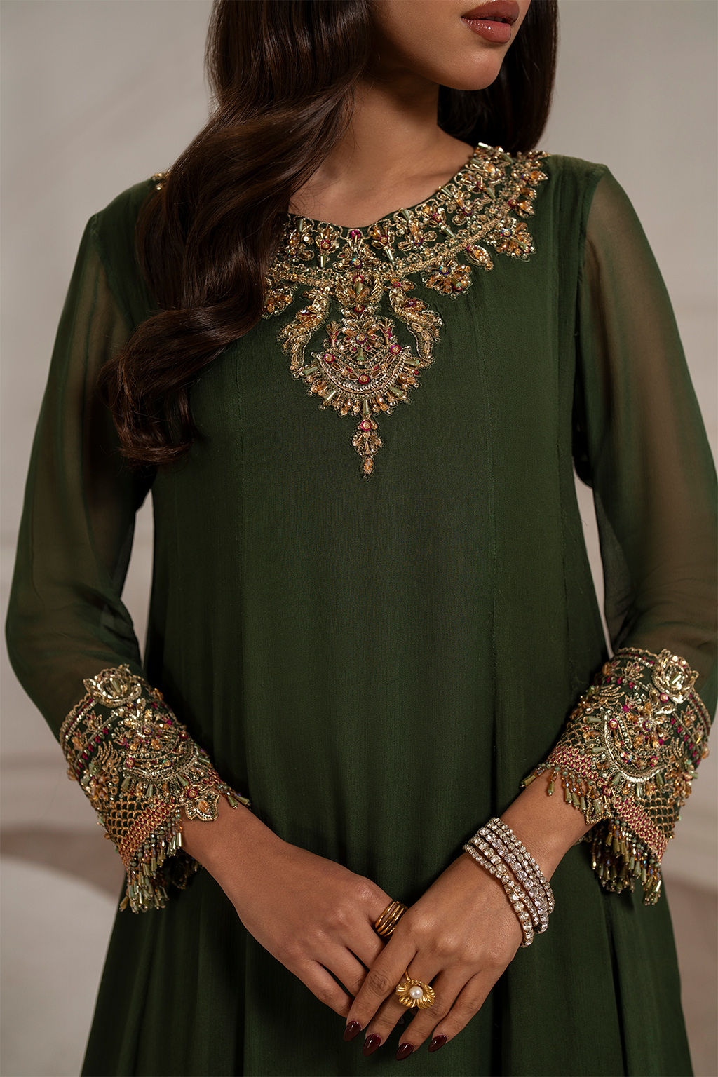 Iznik I Festive Formal I UE-416 Embroidered Chiffon - Official Iznik stockist in UK - Sakeena London