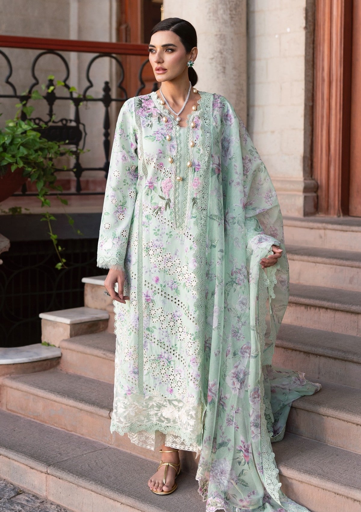 Lawn - Saira Shakira - Bloom - Eid Unstitched 25 - SSEL#5B - CELESTIAL BREEZE