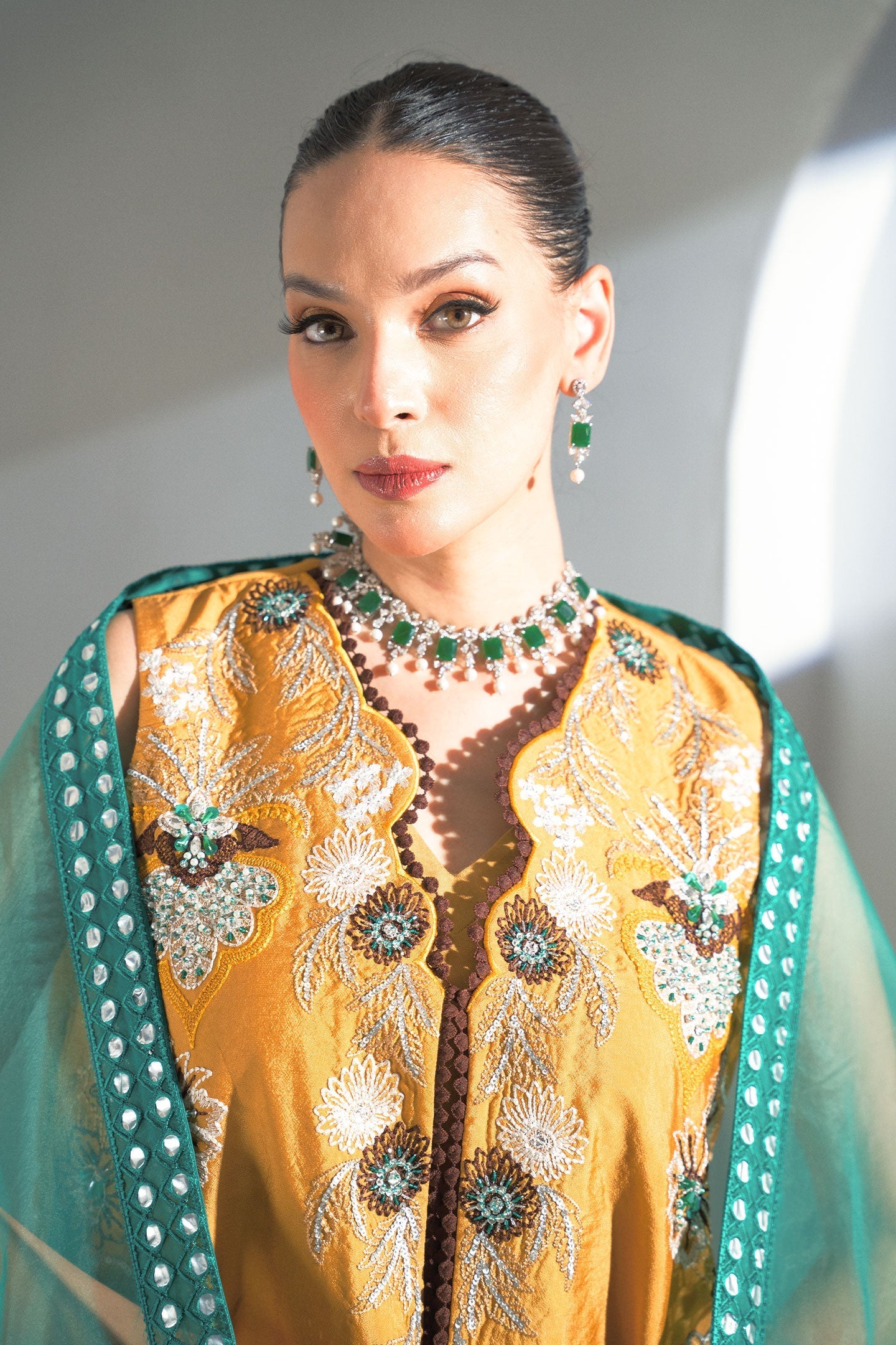 Fozia Khalid | Dilkash Festive Wear 25 | Mehr - Official Fozia Khalid stockist in UK - Sakeena London