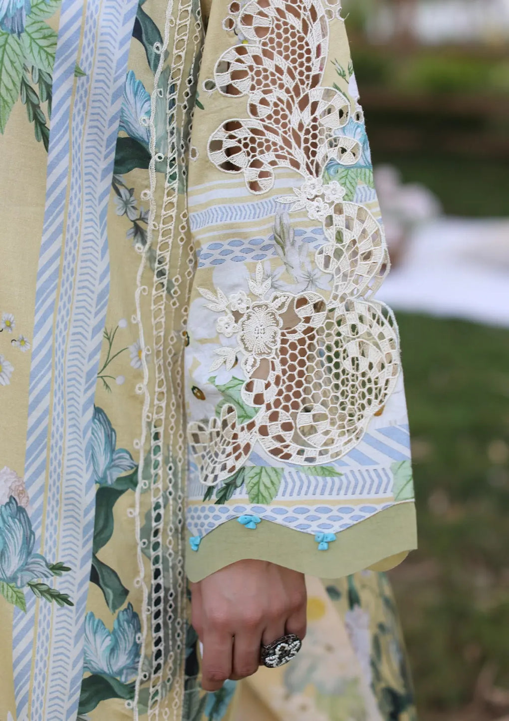Elaf Premium | Prints Chikankari 24 | 05A CITRUS CRUSH - Official Elaf Premium stockist in UK - Sakeena London