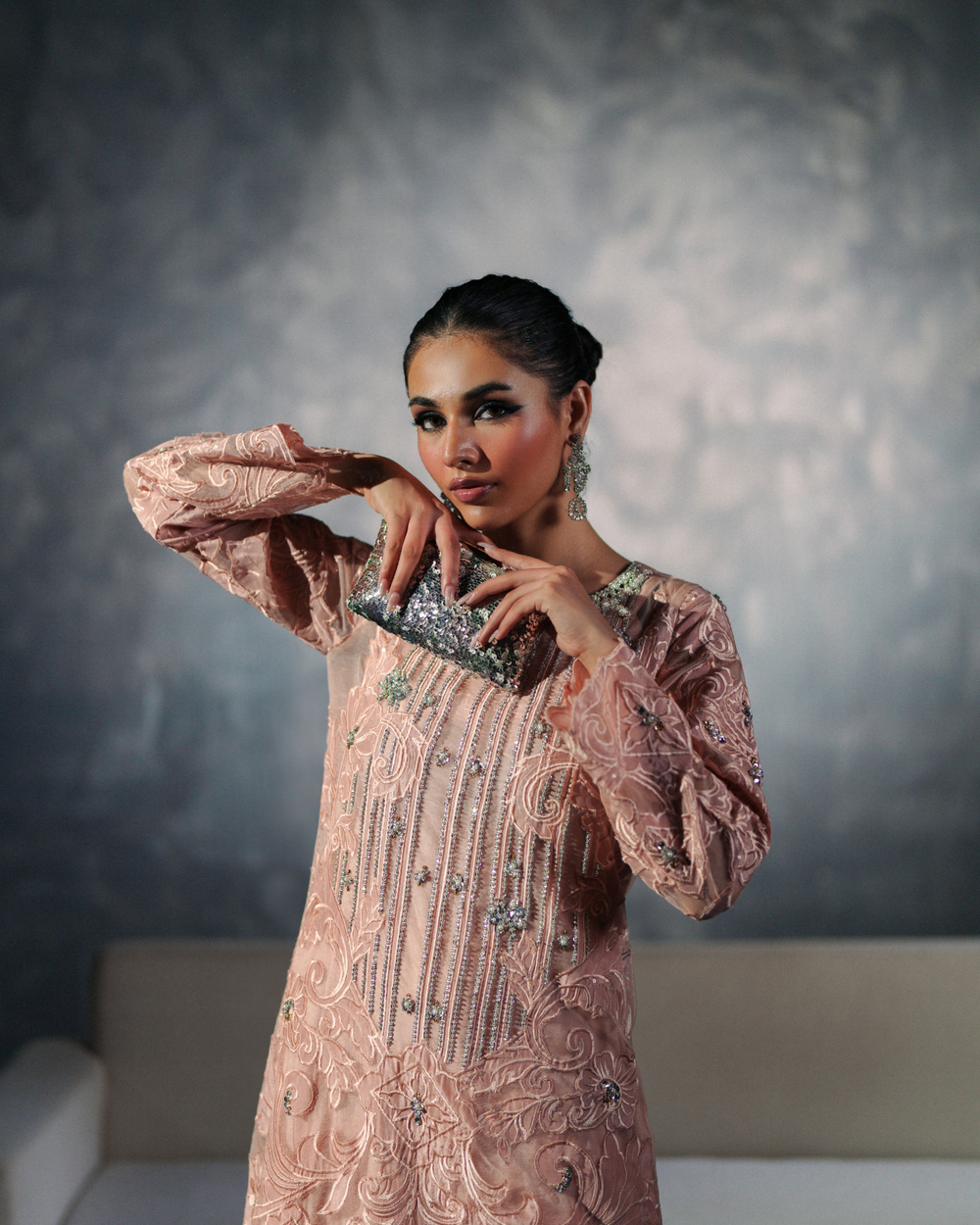 Vasal | Zyra Luxe Pret 26 | Peach Charm - Official Vasal stockist in UK - Sakeena London