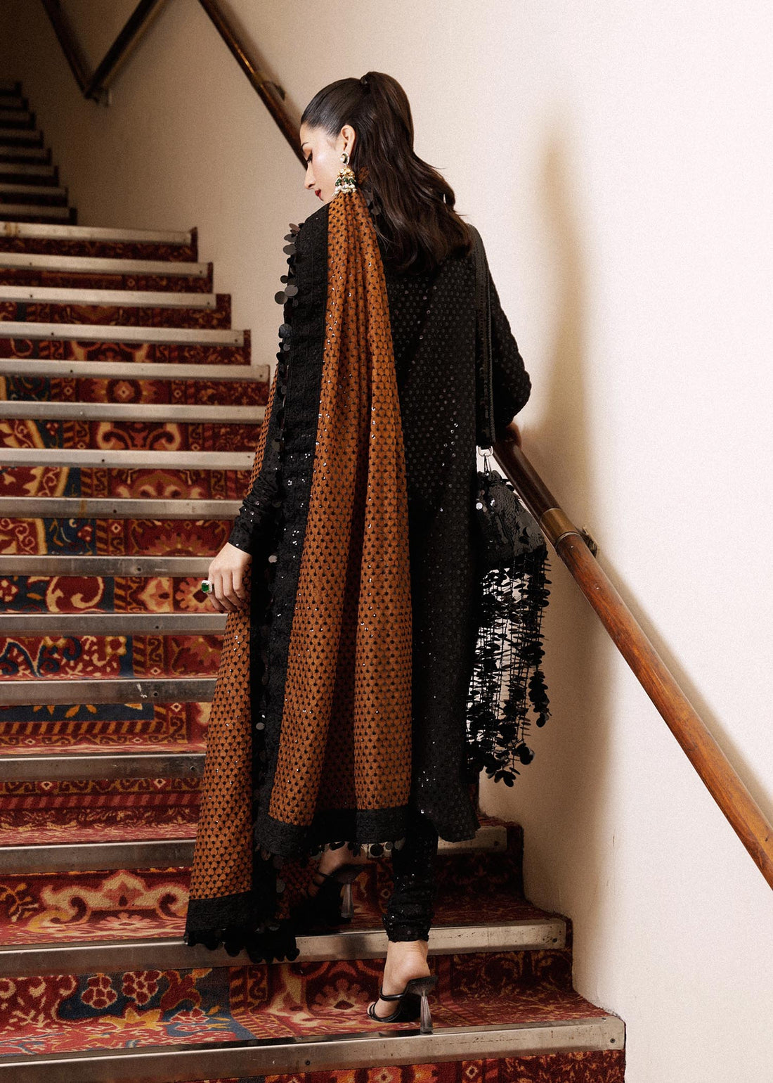 Hussain Rehar | Luxury Pret SS 24 | Khaki - Official Hussain Rehar stockist in UK - Sakeena London