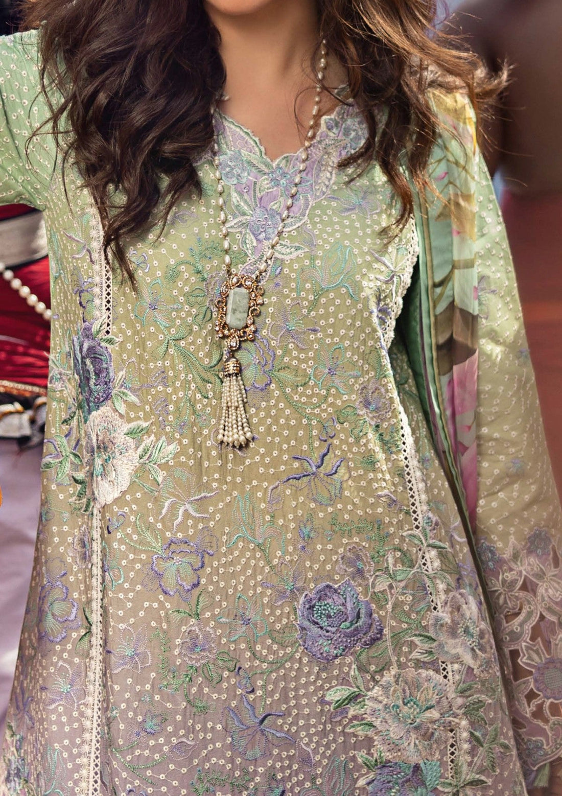 Lawn - Mushq - Manaram Luxury 25 - MM#13 - Glittering Grace