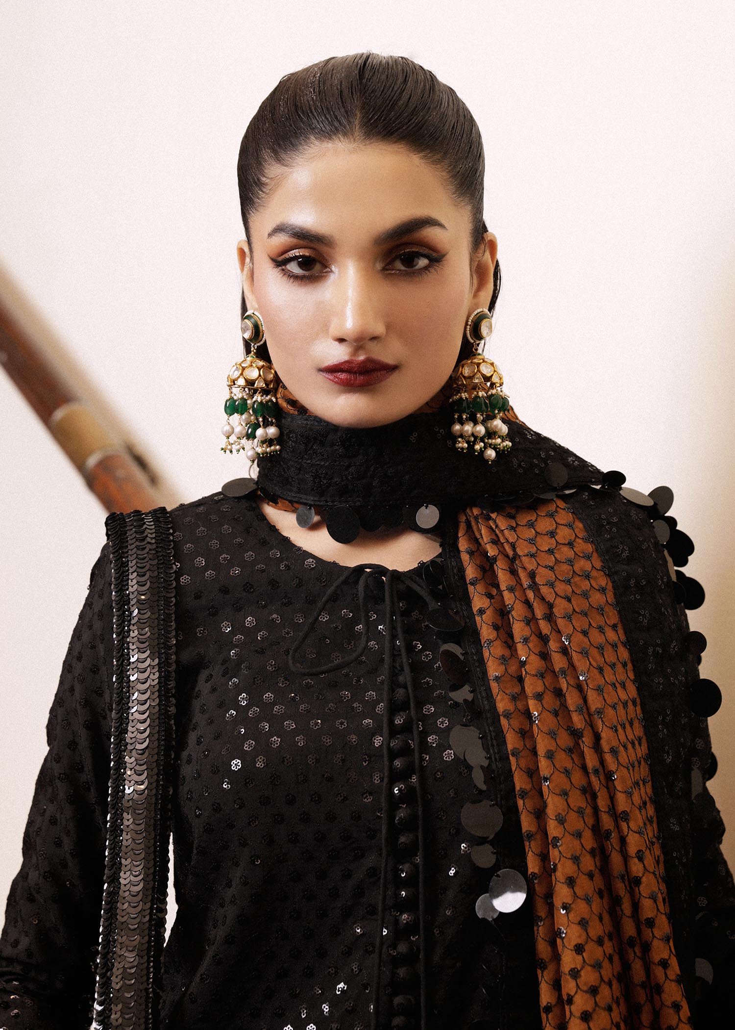 Hussain Rehar | Luxury Pret SS 24 | Khaki - Official Hussain Rehar stockist in UK - Sakeena London