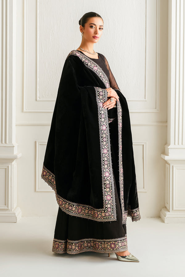 Baroque | Luxury Pret 25 | EMBROIDERED CHIFFON PR-1019 - Official Baroque stockist in UK - Sakeena London