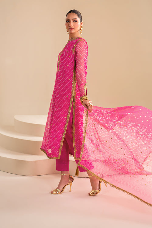 Baroque | Luxury Pret 24 | CHIFFON UF-626 - Official Baroque stockist in UK - Sakeena London