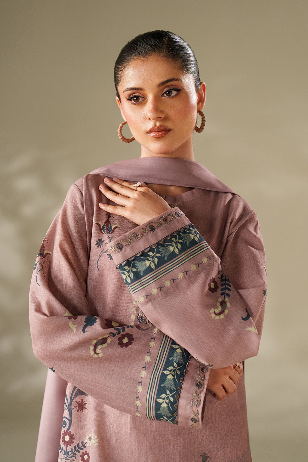 Iznik | Winter Chapter 25 | UE-569 Printed Khaddar - Official Iznik stockist in UK - Sakeena London