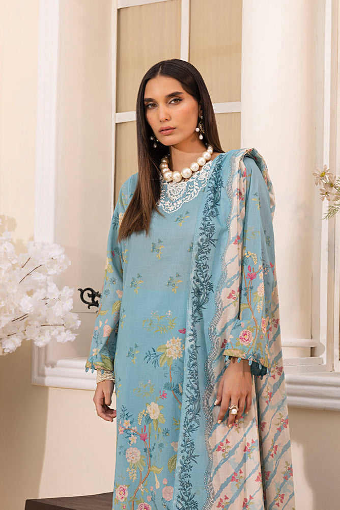 LSM | Embroidered and Printed Lawn | LG-MM-0222 - Official LSM stockist in UK - Sakeena London
