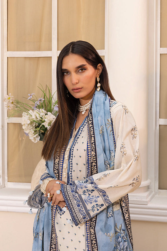 LSM | Embroidered and Printed Lawn | LG-MM-0223 - Official LSM stockist in UK - Sakeena London