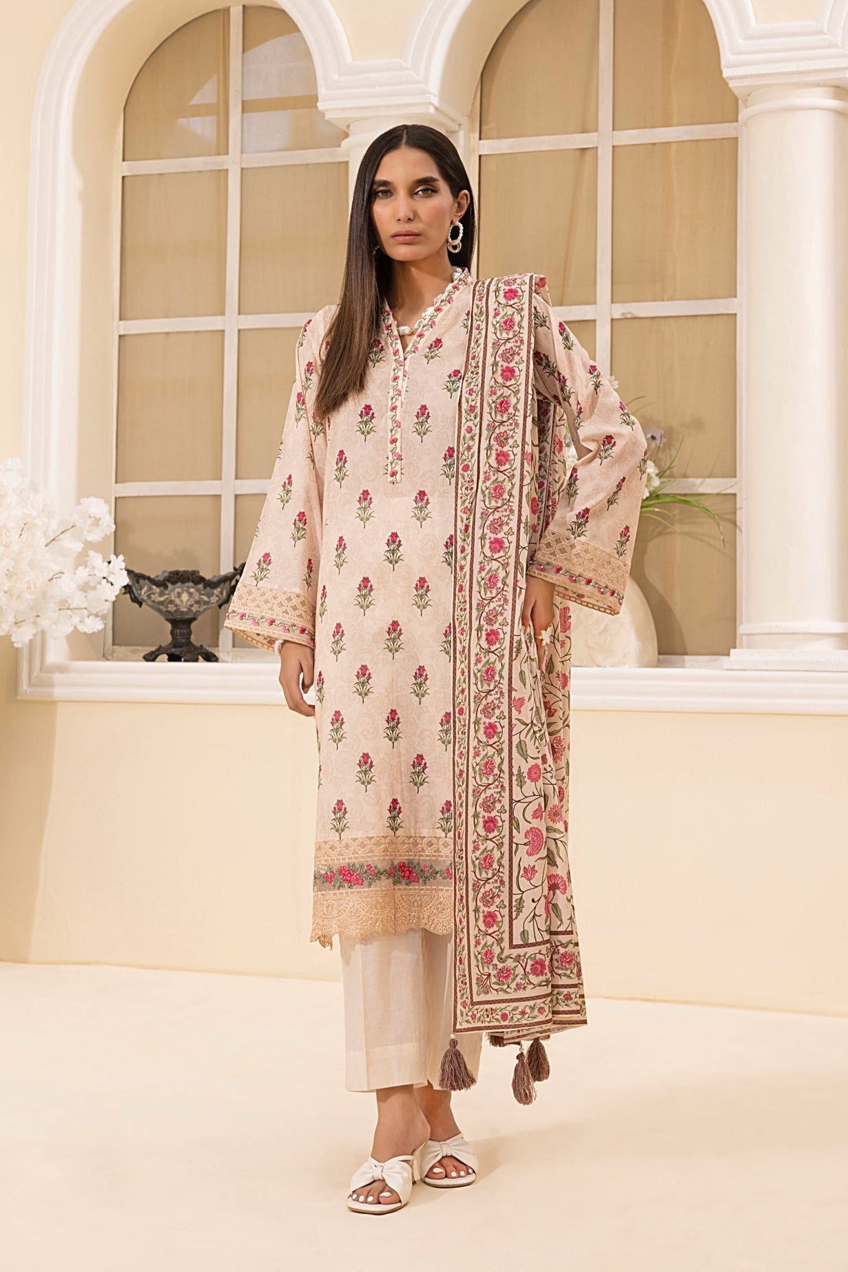 LSM | Embroidered and Printed Lawn | LG-MM-0225 - Official LSM stockist in UK - Sakeena London