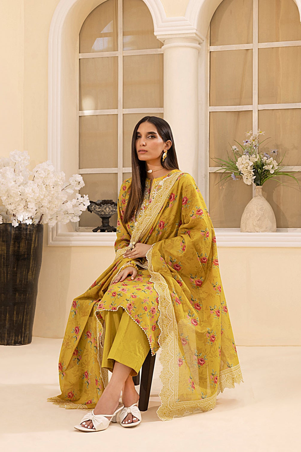 LSM | Embroidered and Printed Lawn | LG-MM-0226 - Official LSM stockist in UK - Sakeena London