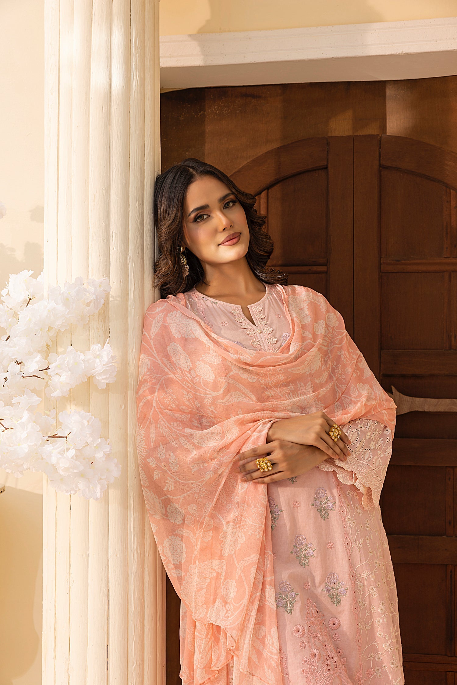 LSM | Embroidered and Printed Lawn | LG-IZ-0201 - Official LSM stockist in UK - Sakeena London