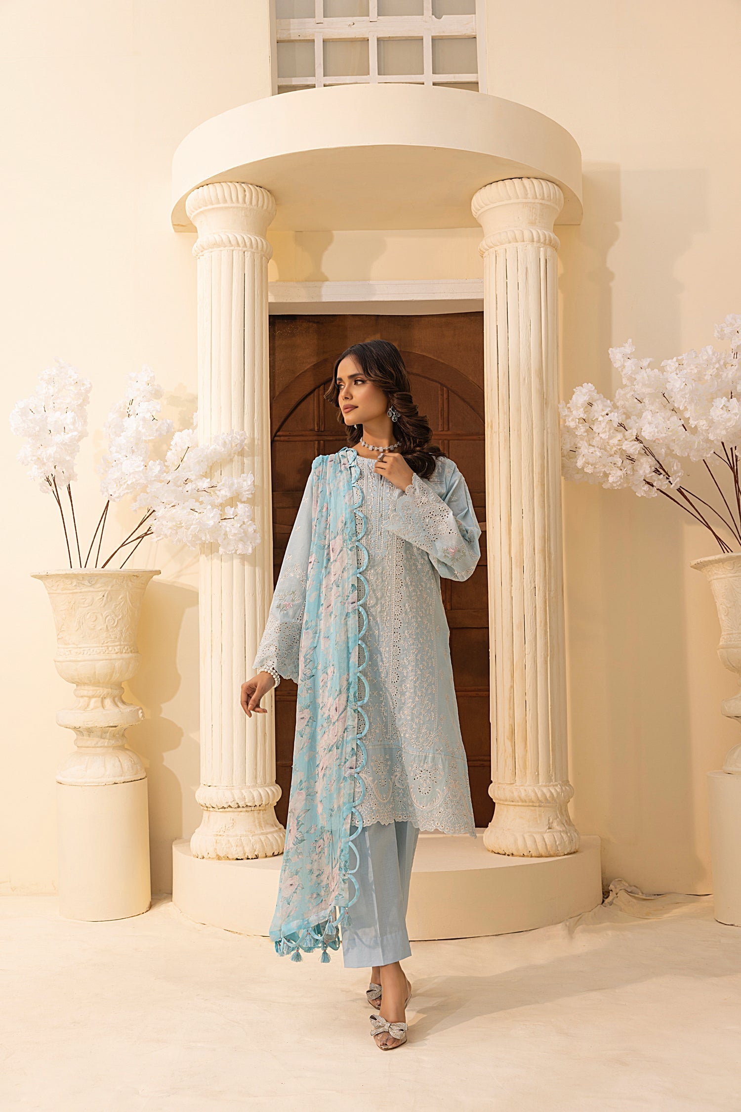 LSM | Embroidered and Printed Lawn | LG-IZ-0200 - Official LSM stockist in UK - Sakeena London