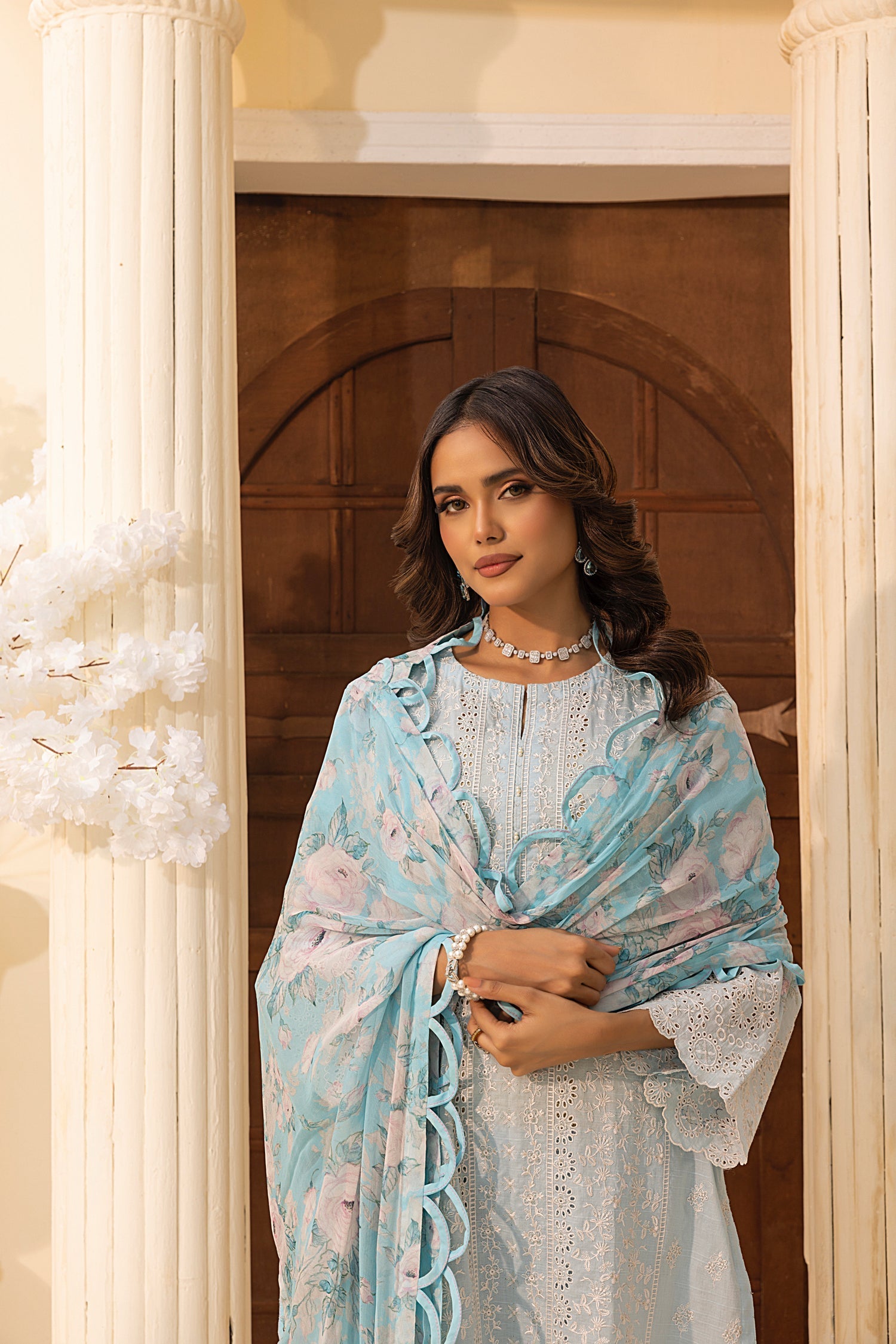 LSM | Embroidered and Printed Lawn | LG-IZ-0200 - Official LSM stockist in UK - Sakeena London