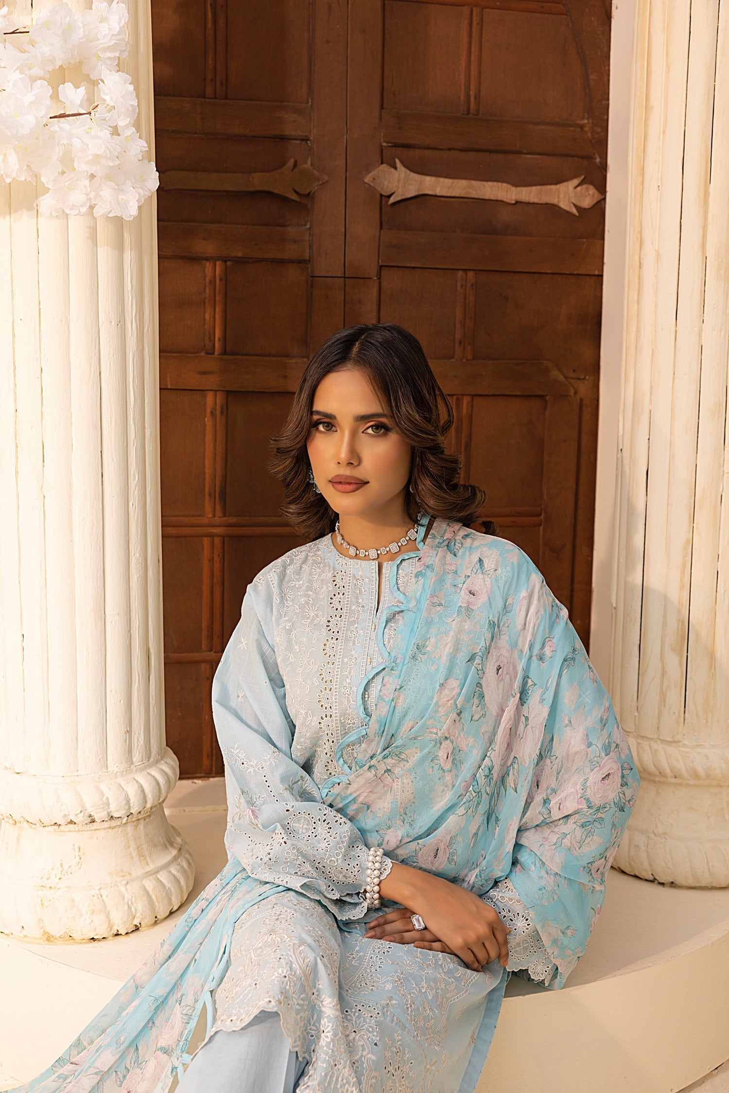 LSM | Embroidered and Printed Lawn | LG-IZ-0200 - Official LSM stockist in UK - Sakeena London