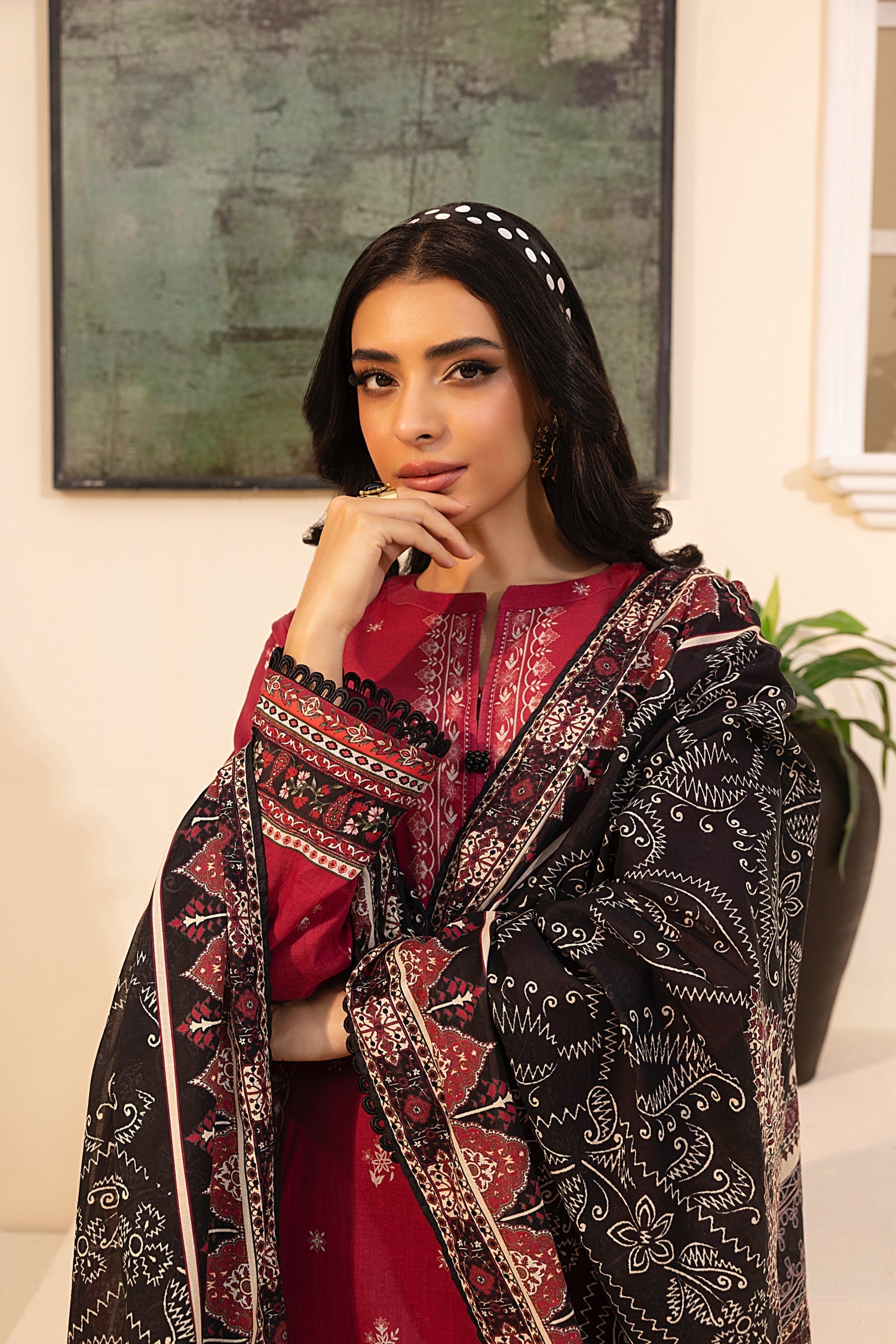 LSM | Embroidered and Printed Lawn | LG-MM-0242 - Official LSM stockist in UK - Sakeena London