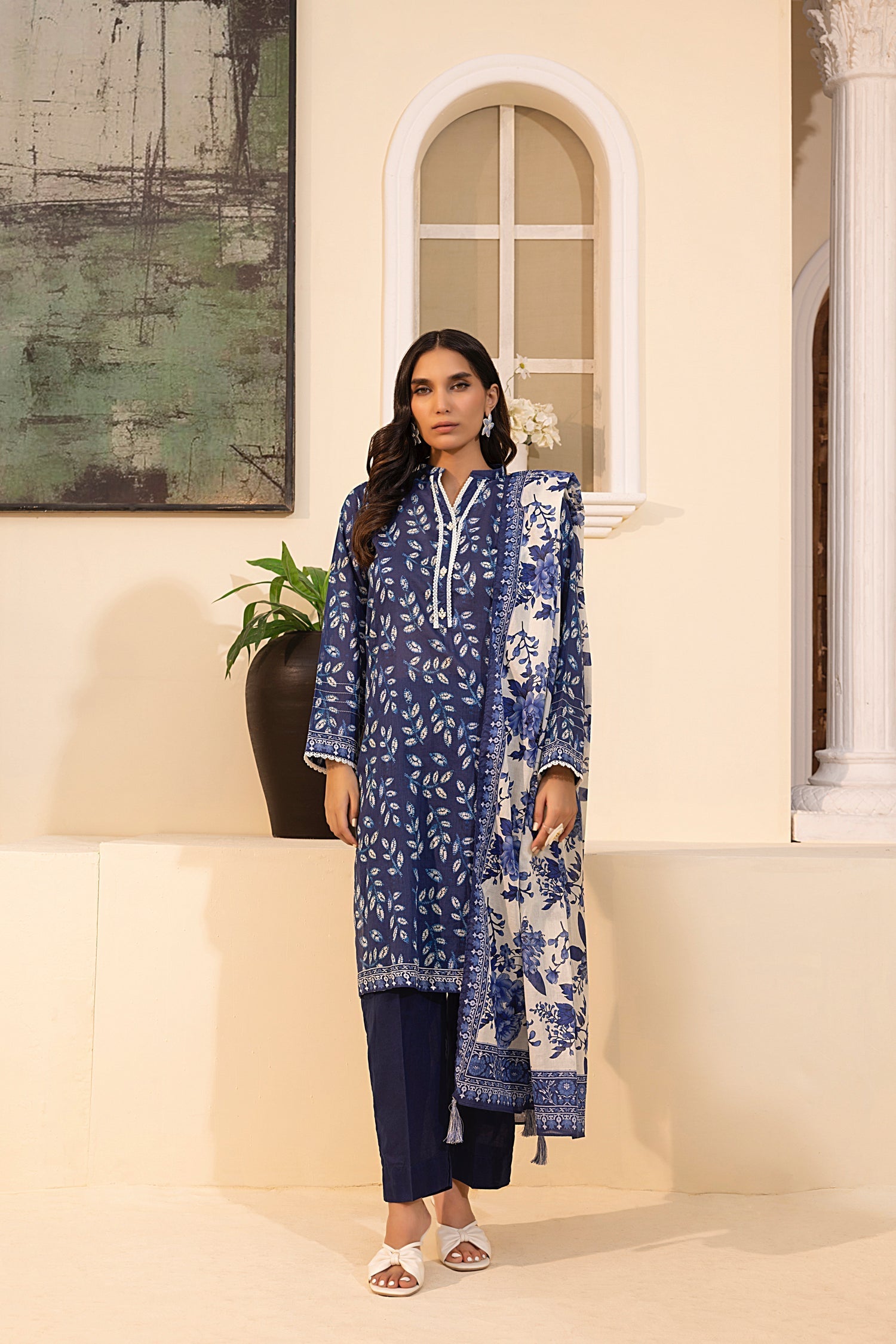 LSM | Embroidered and Printed Lawn | LG-MM-0243 - Official LSM stockist in UK - Sakeena London