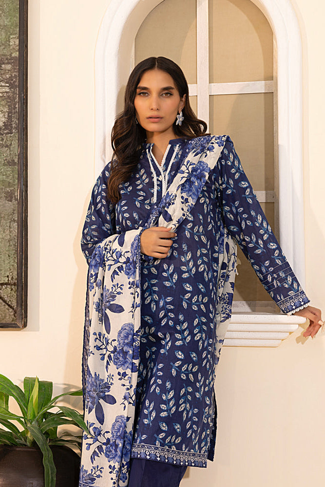 LSM | Embroidered and Printed Lawn | LG-MM-0243 - Official LSM stockist in UK - Sakeena London