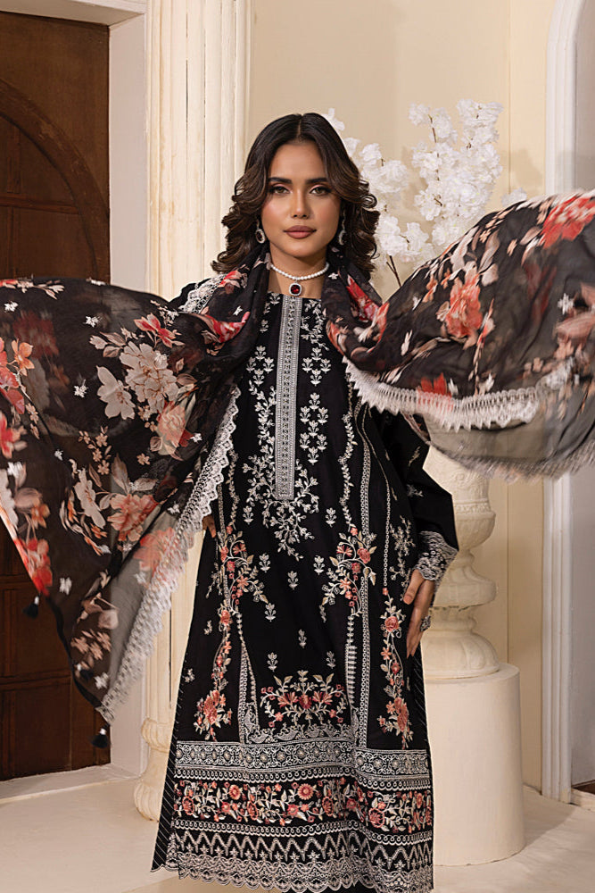 LSM | Embroidered and Printed Lawn | LG-RL-0059 - Official LSM stockist in UK - Sakeena London