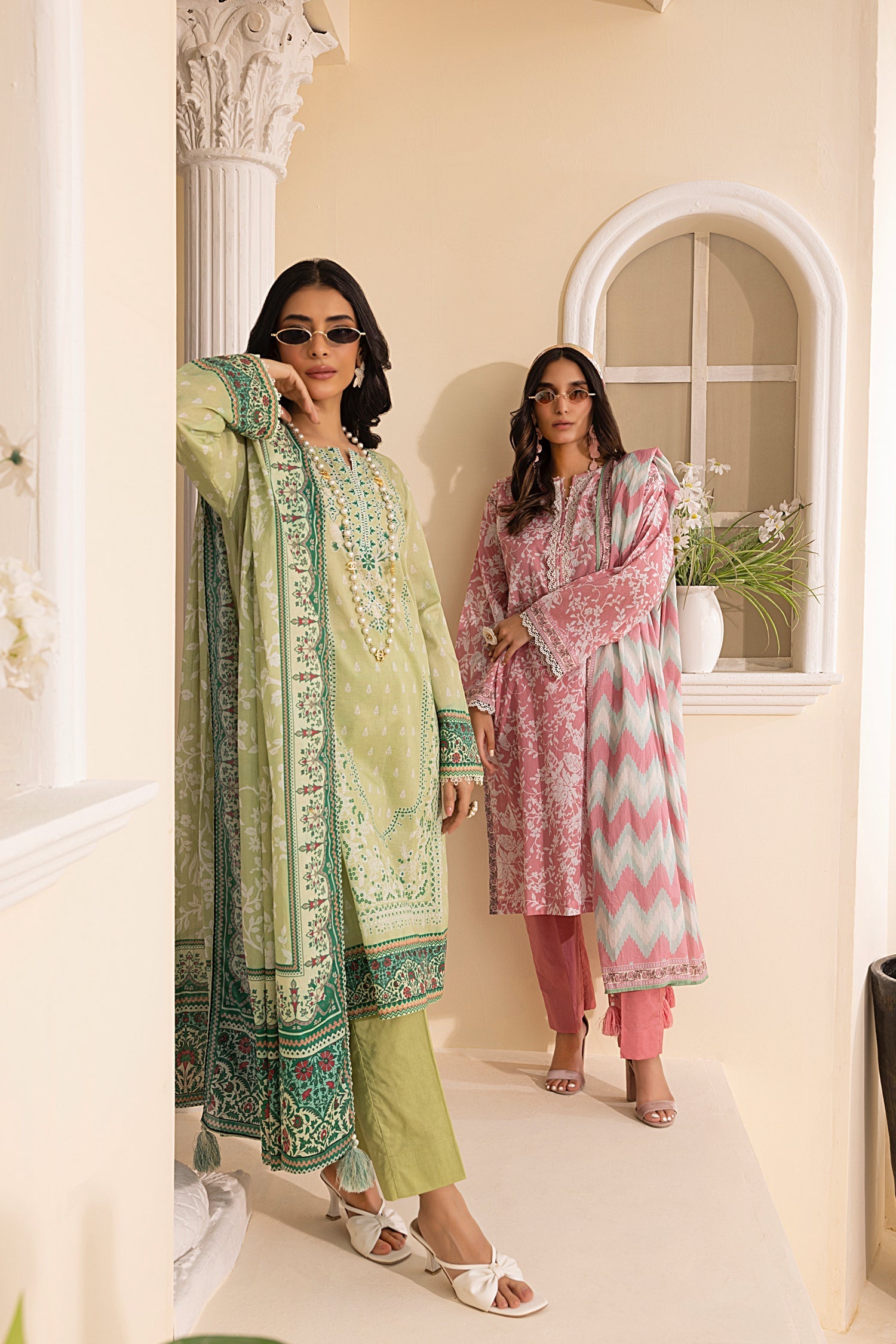 LSM | Embroidered and Printed Lawn | LG-MM-0246 - Official LSM stockist in UK - Sakeena London