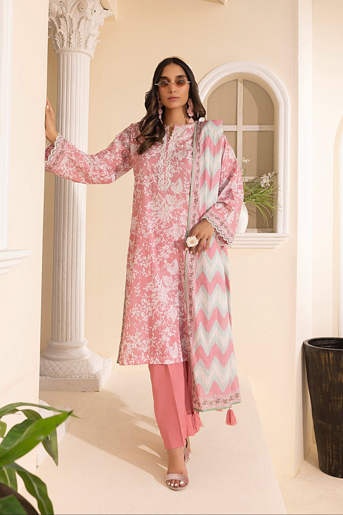 LSM | Embroidered and Printed Lawn | LG-MM-0247 - Official LSM stockist in UK - Sakeena London