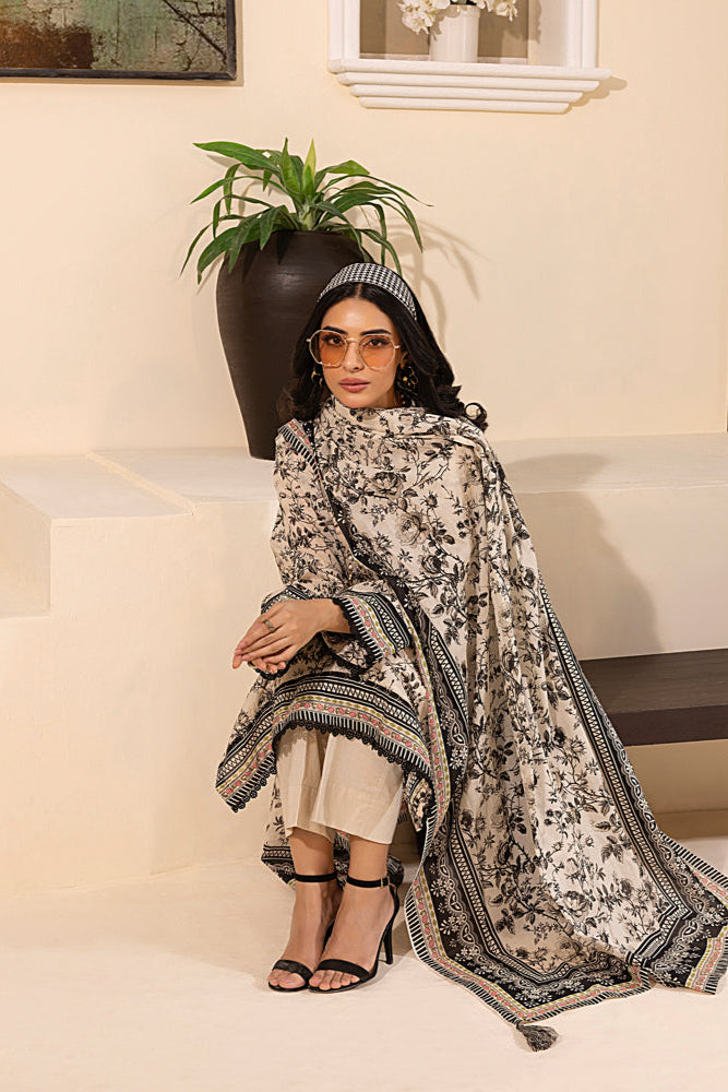 LSM | Embroidered and Printed Lawn | LG-MM-0248 - Official LSM stockist in UK - Sakeena London