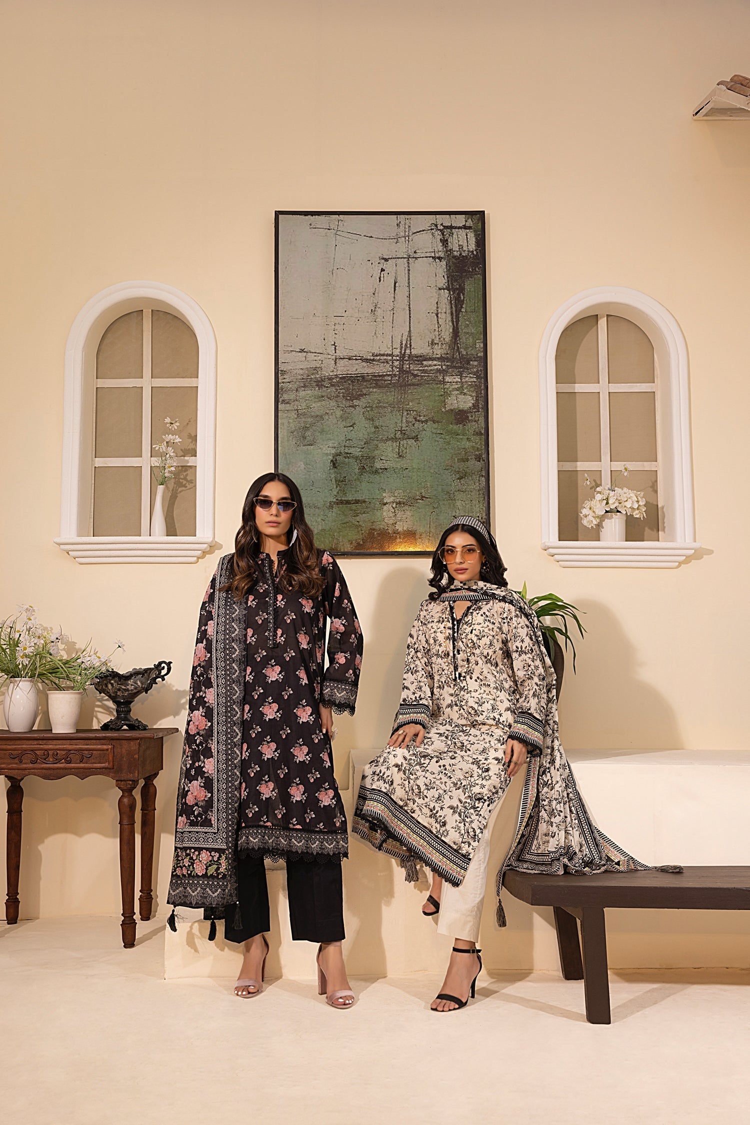LSM | Embroidered and Printed Lawn | LG-MM-0248 - Official LSM stockist in UK - Sakeena London