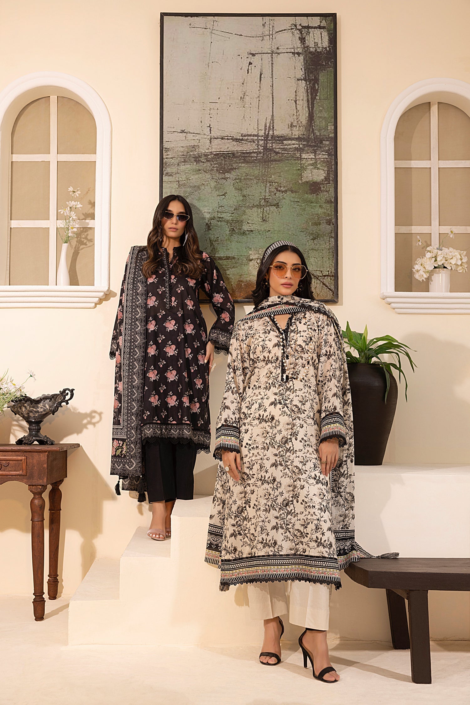 LSM | Embroidered and Printed Lawn | LG-MM-0248 - Official LSM stockist in UK - Sakeena London